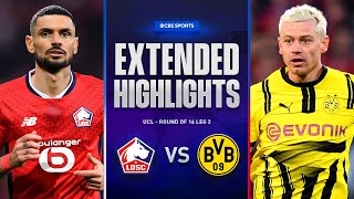 Lille vs. Borussia Dortmund: Extended Highlights | UCL Round of 16 Leg 2 | CBS Sports Golazo