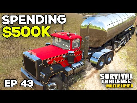 SPENDING $500K+ IN ONE EPISODE | Farming Simulator 25 - Survival Challenge | Episode 43