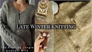 Knitting Podcast 14- Winter Knitting, A Test Knit, Beatrix Cardigan, & Colorwork Slippers!