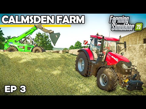 BUILDING A SUPER TIDY CLAMP | Farming Simulator 25 - Calmsden | Episode 3