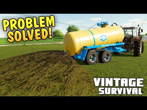 SMELLY SOLUTION TO OUR PROBLEM  - Vintage Survival Farming Simulator 22 | Episode 39