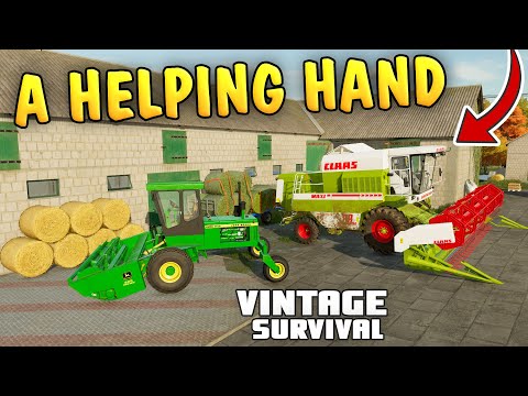 LET'S GET THIS HARVEST DONE! - Vintage Survival Farming Simulator 22 | Episode 44