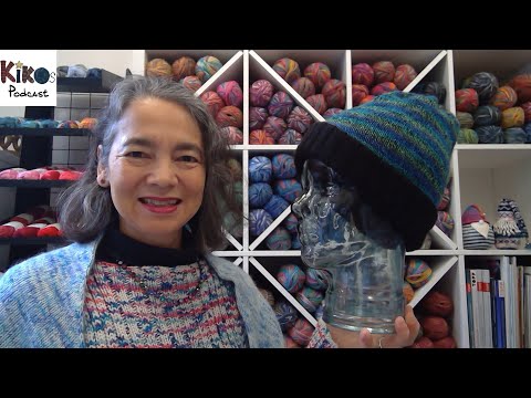 Kiko's Knitting Podcast #217 - Reversible Hat Black Dragon