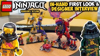 March 2025 Ninjago Sets - In-Hand Look & Designer Interview! (Thunderfang Chaos Dragon & Arc Dragon)