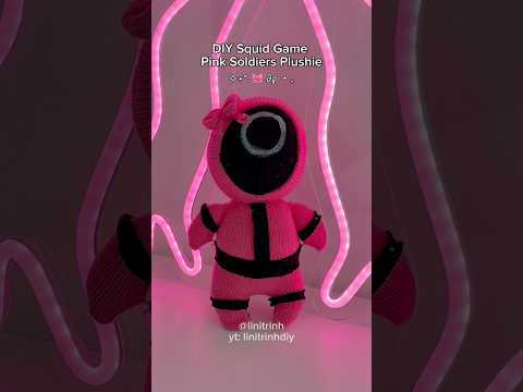 Squid Game Pink Soldiers Plushie #diy #squidgame #pinksoldiers #plushies #squidgameseason2